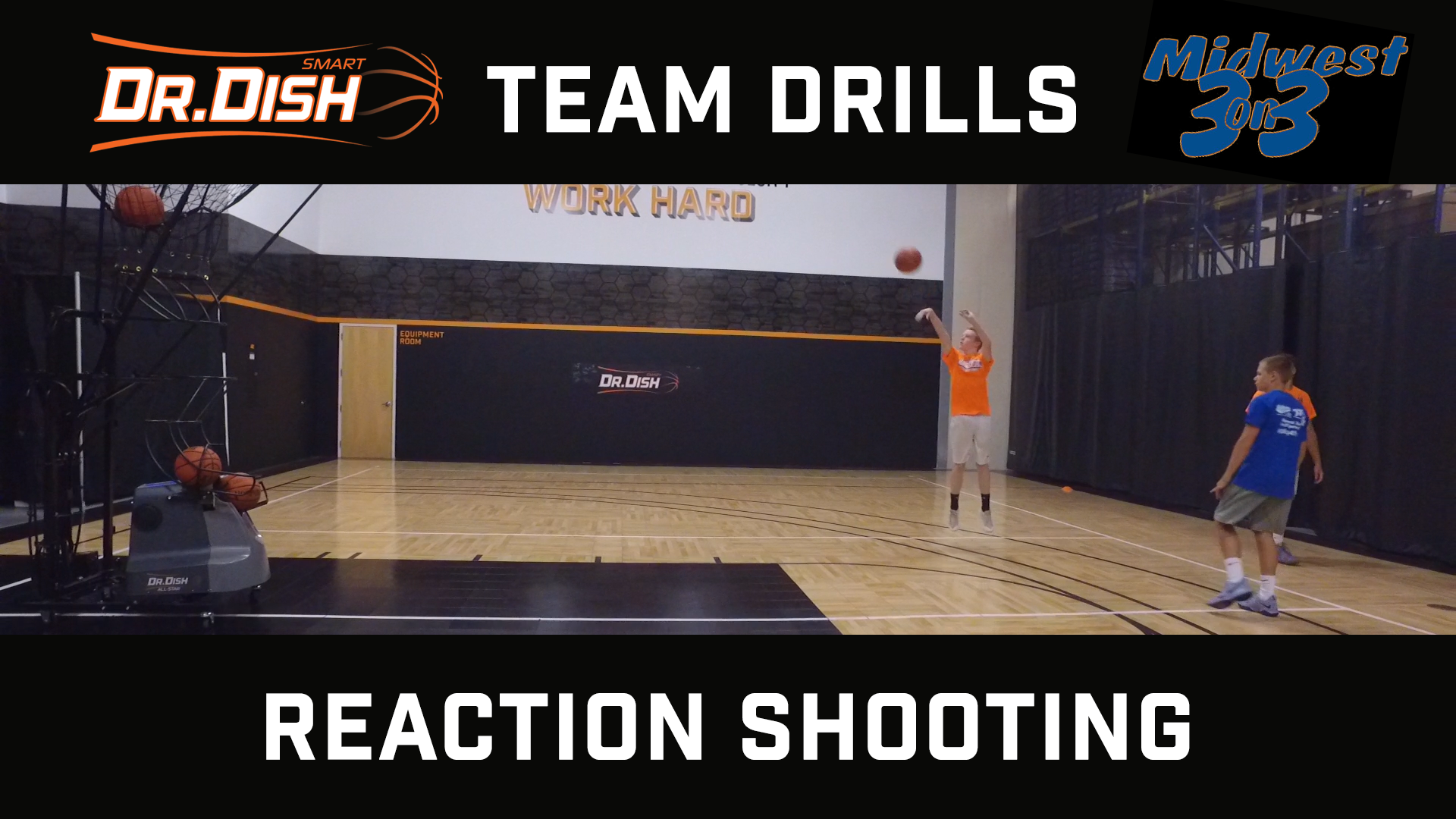 Basketball Drills Reaction Shooting with Midwest 3 on 3